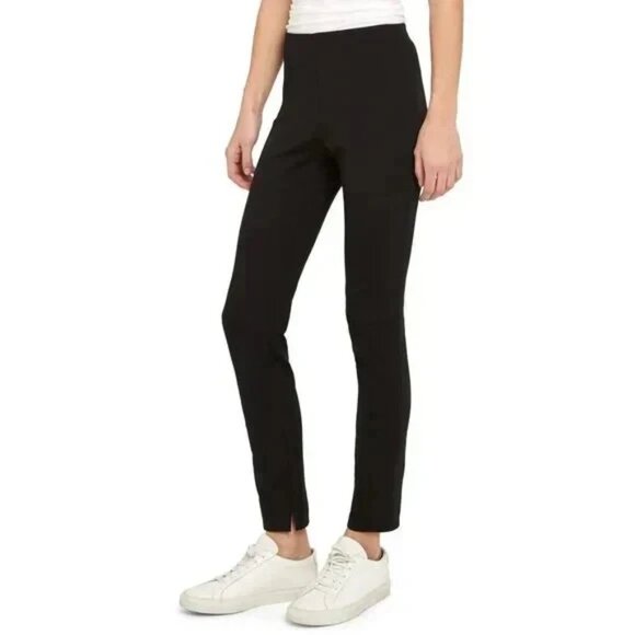 THEORY Black High Rise Scuba Ankle Zip Pants Women's Size 6 NWOT Retail $295 - Picture 2 of 14